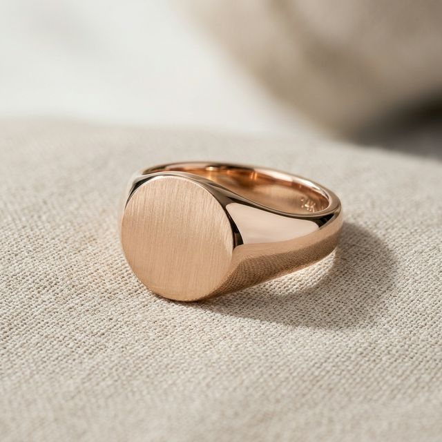 Rose Gold Signet Ring